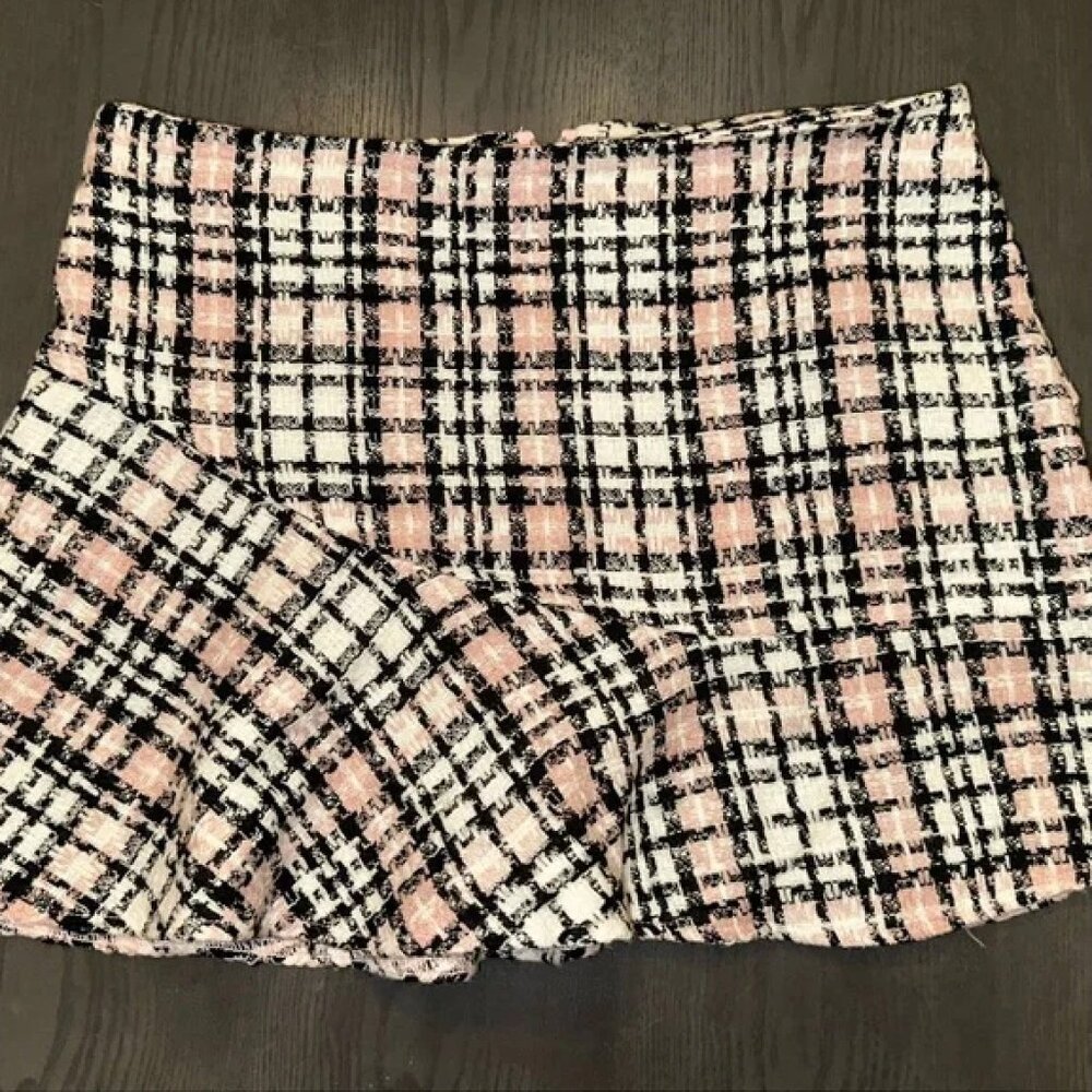 Vintage Y2K Tracy Evans Tweed Mini Skirt